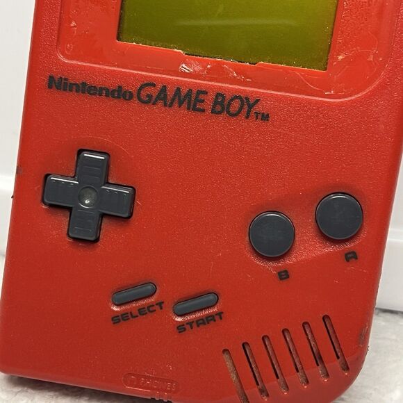 Nintendo Game Boy RED Play it Loud Original Case Matching Serial Number Tested - Picture 6 of 12